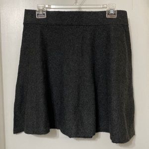 Candie’s Charcoal Flared Sweater Skirt L NWT